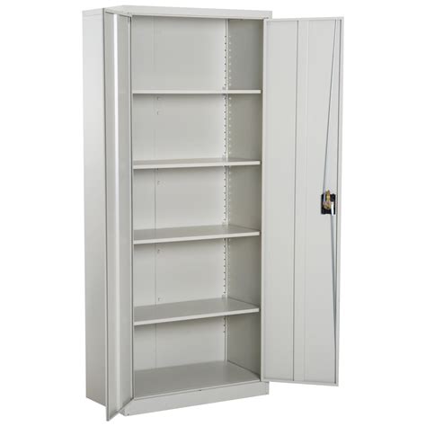 large steel storage cabinet|tall lockable metal storage cabinet.